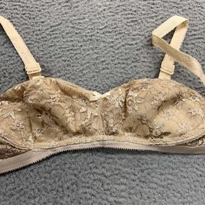 VTG Norvell Bra 30GG Full Coverage 874  Floral Lace Soft Cup Cone Bullet NWOT